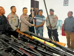 Polres Flores Timur Amankan 812 Senjata Pasca Konflik Adonara, Warga Serahkan Secara Sukarela